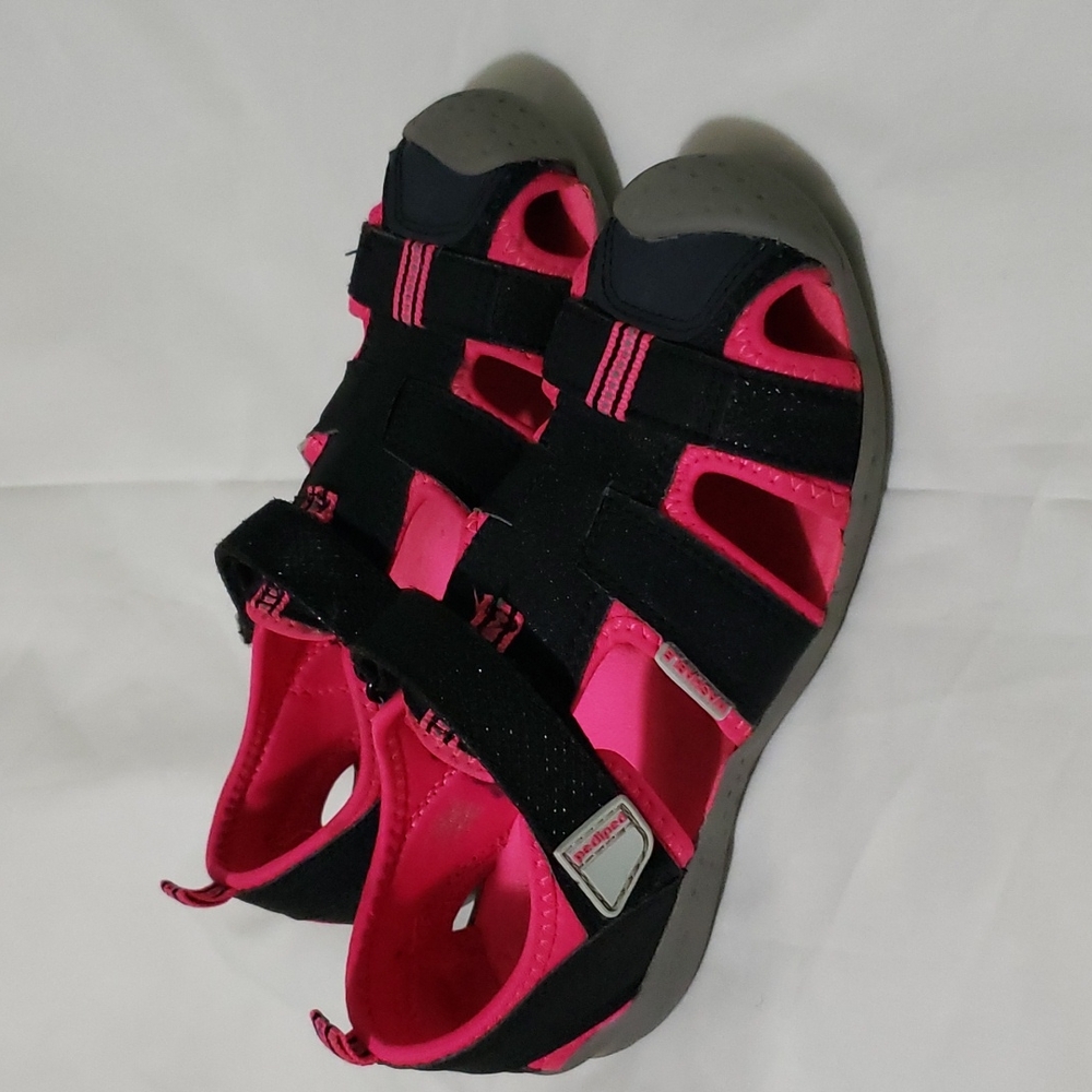Pediped Black Purple girls sandals